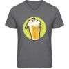 Pánské Tričko Soft-Style V Triko Gildan - Design - Smrtka v pivní sklenici - Uholná