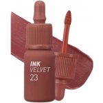 Peripera Ink The Velvet 23 Nutty Nude sametový tint na rty pro dlouhotrvající barvu a hydrataci 4 g – Sleviste.cz