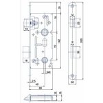 Hobes WC 72/60 mm P/L zinek – Zboží Mobilmania