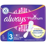 Always Platinum Ultra Night hygienické vložky s křidélky 6 ks – Zboží Dáma