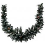 M.A.T. Group Dekorace GIRLANDA 180cm PVC zelená s bílými koncovkami 386897 – Zboží Dáma