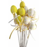 Plastové vajíčko zelené 4 cm zápich, sada 12 ks – Zboží Dáma