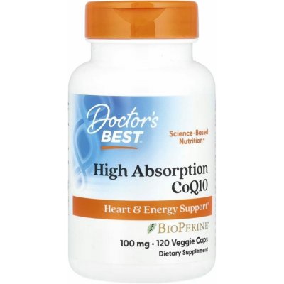 Doctor's Best High Absorbtion CoQ10 100 mg s BioPerine 120 kapslí – Hledejceny.cz