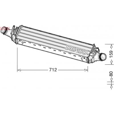 Chladič turba DENSO DIT02038 | Zboží Auto