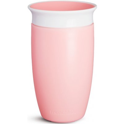 Munchkin juniorský netekoucí hrneček 360° růžový 296 ml – Sleviste.cz