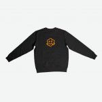 Černá mikina Smiley s oranžovou výšivkou – Hledejceny.cz