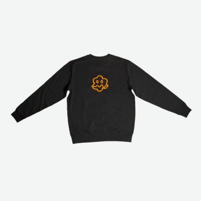 Černá mikina Smiley s oranžovou výšivkou – Hledejceny.cz