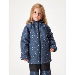 Unuo dětská zimní bunda Polar Květiny černá – Zboží Dáma