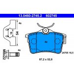 Sada brzdových destiček ATE 13.0460-2745 (AT 602745) -...