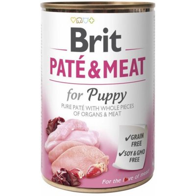 Brit Paté & Meat Puppy Chicken & Turkey 24 x 400 g