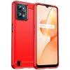 Pouzdro a kryt na mobilní telefon Realme PROTEMIO 47396 FLEXI TPU Kryt pro Realme C31 červený