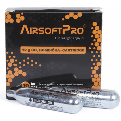 AirsoftPro Sada 12g CO2 bombiček – Zboží Mobilmania