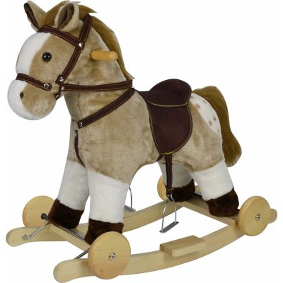 Chipolino Houpací kůň na kolečkách Beige – Zboží Dáma