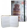 Poznámkový blok Ivana Kohoutová zápisník s gumičkou 95 x 140 mm Pisa