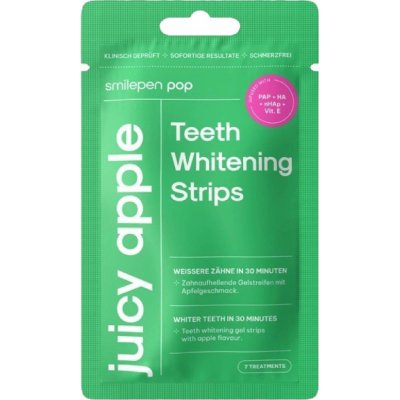 Smilepen Pop Juicy Apple Whitening Strips sada bělicích pásek na zuby 7 x 2 ks – Zboží Dáma