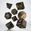 Příslušenství ke společenským hrám Sada 7 kostek The Witcher Dice Set Vesemir černá a zlatá