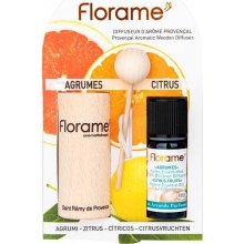 Florame Difuzér provensálský dřevěný + éterický olej Citrusové plody 10 ml