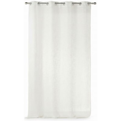 Douceur d'intérieur Záclona na kroužcích HALTONA NATURAL, 140 x 280 cm, efekt lnu bílý – Hledejceny.cz