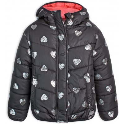 LEMON BERET HEARTS Dívčí prošívaná bunda černá – Zbozi.Blesk.cz