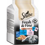 Sheba Fresh & Fine Rybí výběr ve šťávě 6 x 50 g – Zboží Mobilmania