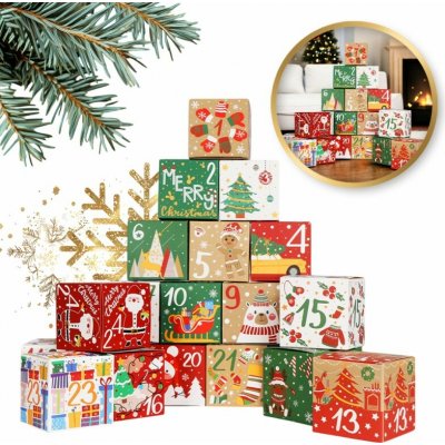 Flamenco Mystique Flamenco Mystique Adventní kalendář diy 24 barevných krabiček krásný vzor ksn101 – Zboží Dáma