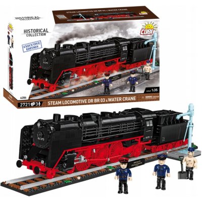 Cobi 6286 Parní lokomotiva DR BR 03 a vodní jeřáb, 1:35 – Zboží Dáma