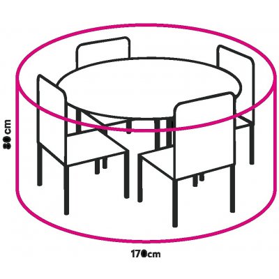 Winza Obal na kulatou jídelní soupravu Ø 170x85cm – Hledejceny.cz