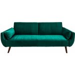 Interior DE Divani 215 cm sametově zelená rozkládací POH40089 – Zboží Dáma
