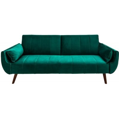 Interior DE Divani 215 cm sametově zelená rozkládací POH40089 – Zboží Dáma