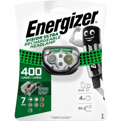 Energizer Vision Ultra Headlamp 4LED nabíjecí 400lm – Hledejceny.cz
