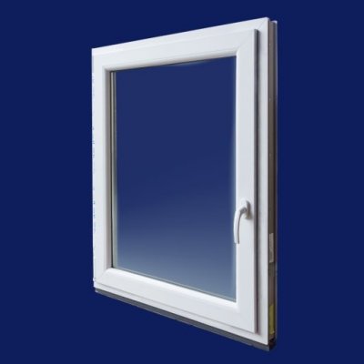 DOMO-OKNA Plastové okno bílé 90x120 cm (900 x 1200 mm) - levé