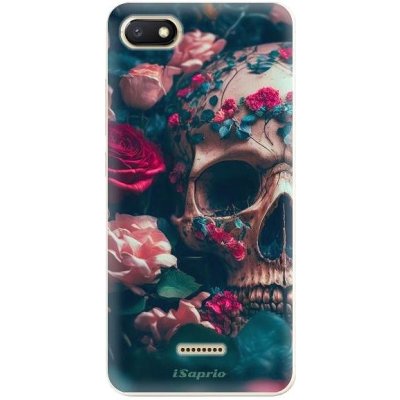 Pouzdro iSaprio - Skull in Roses - Xiaomi Redmi 6A – Zboží Mobilmania