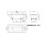 Kaldewei Saniform Plus 180 x 80 cm 112800013001 Perl-Effekt – Zboží Dáma