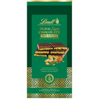 Lindt Dubajská čokoláda hořká 145 g – Zboží Dáma