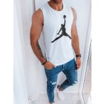 Dstreet pánské triko bez rukávů RX5313 světle šedá – Zboží Dáma