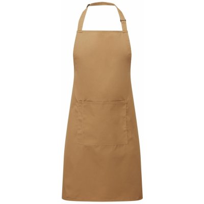 Premier Workwear Keprová pracovní zástěra s kapsou z kolekce Colours Collection hnědá střední Pantone 132C 72x86cm PW154 – Hledejceny.cz