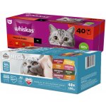 Whiskas Klasické pokrmy kuře hovězí jehně drůbež ve šťávě 40 x 85 g – Sleviste.cz