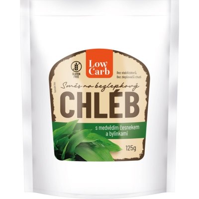 iPlody Low Carb Směs na chléb s medvědím česnekem a bylinkami směs na přípravu chleba 125 g – Zboží Mobilmania