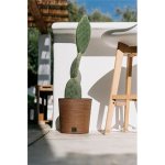 Prosperplast Květináč FURU ROUND LOW ECO WOOD 25 cm naturo – Zboží Dáma