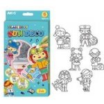 UNIPAP Barvy na sklo sada 6 ks 6422 10,5 ml + 6 sklíček – Zboží Dáma