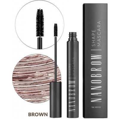 Nanobrow Shape Mascara řasenka na obočí Brown 7 ml – Sleviste.cz