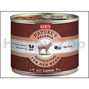 Finnern Rinti Nature‘s Balance jehně & hnědá rýže & vejce 185 g