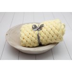 PUFFY Ručně pletená deka žlutá – Hledejceny.cz