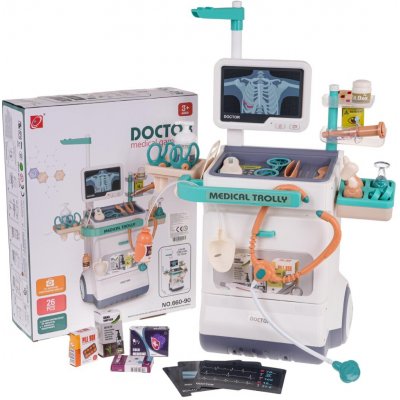 RKToys Dětský lékařský vozík EKG – Zboží Dáma