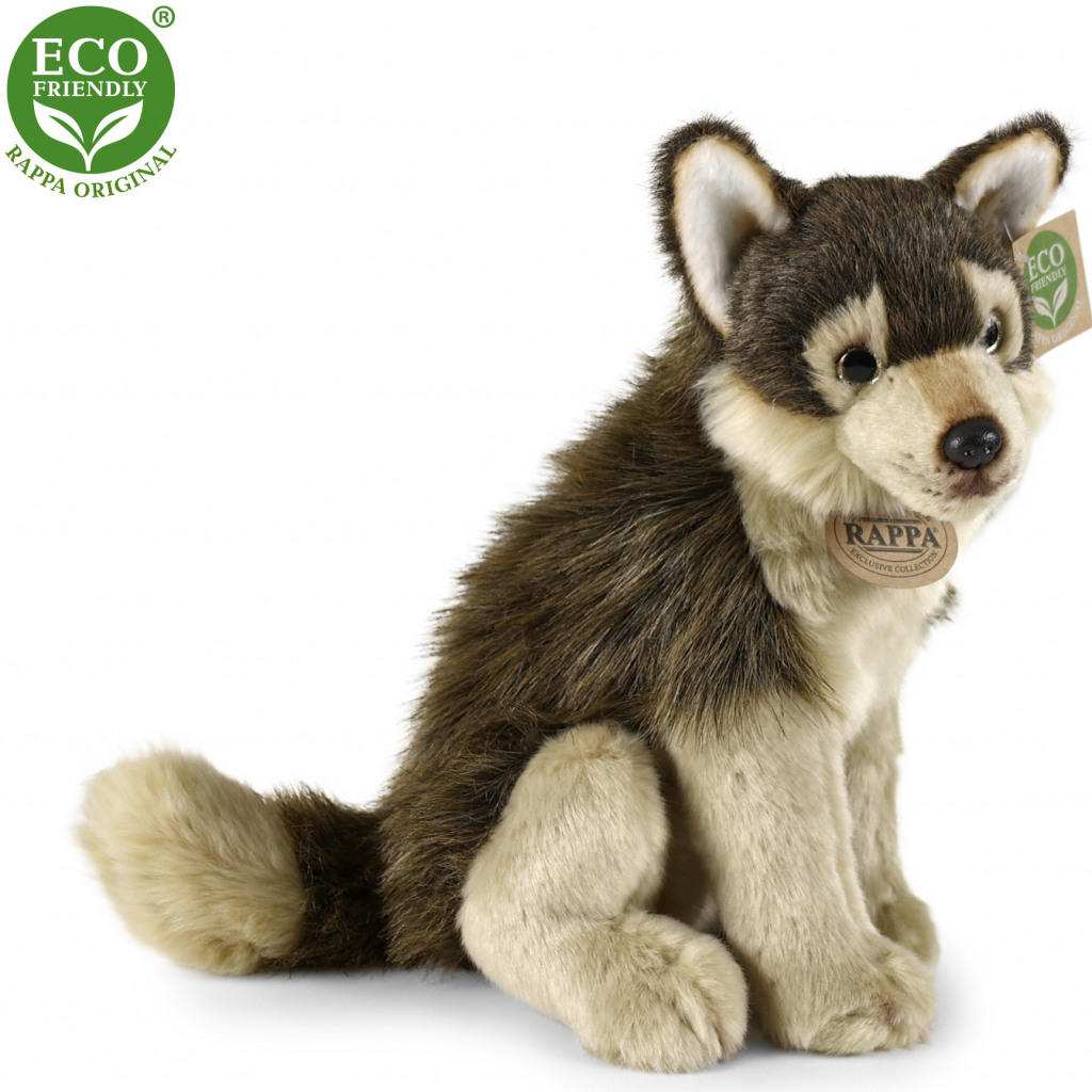 Eco-Friendly Rappa vlk sedící 28 cm