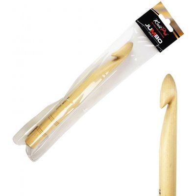 Dřevěný háček KnitPro Jumbo 18 mm – Zboží Dáma