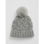 GAP Baby čepice s bambulí Šedá – Zboží Dáma