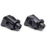 Kuryakyn, drážkované adaptéry stupačiek, zadné. Saténová čierna | Zboží Auto