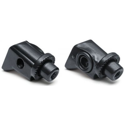 Kuryakyn, drážkované adaptéry stupačiek, zadné. Saténová čierna | Zboží Auto