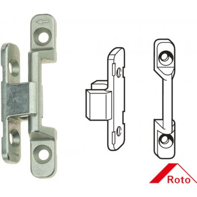 Přítlačný pant pro našroubování Roto NT/NX - sada 283639-281638 – Hledejceny.cz